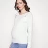 NURSING - BUTTON OPENING - Strickpullover - White 1 NURSING - BUTTON OPENING - Strickpullover - White -Fashion Verkauf 01cf3af9e9aa4e77a51334105d7ea780
