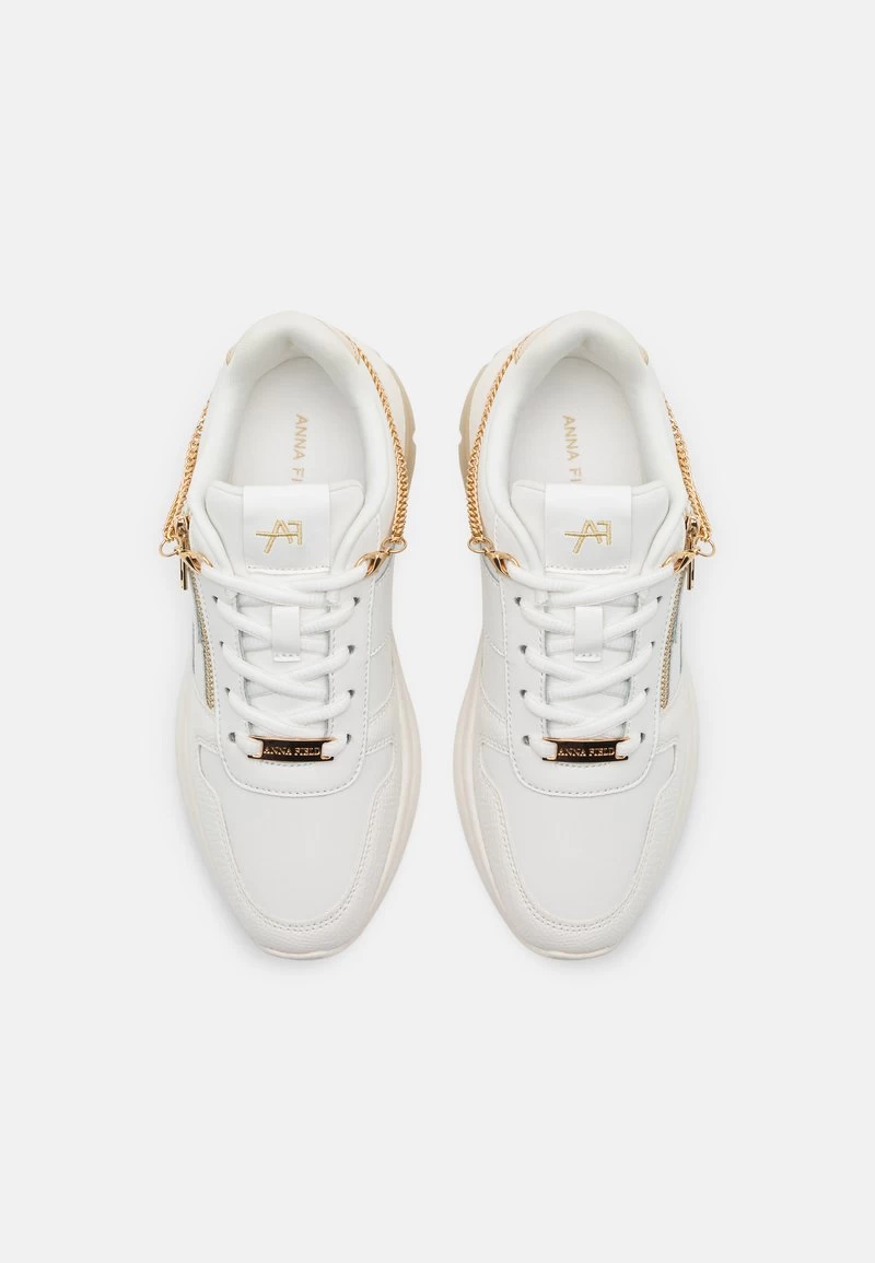 Anna Field LEATHER - Sneaker Low - White/gold 8 Anna Field LEATHER - Sneaker Low - White/gold – Bild 6