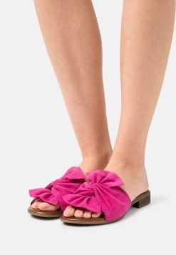 Anna Field LEATHER - Pantolette Flach - Pink -Fashion Verkauf 06979fd7974e4075852acef09063e983