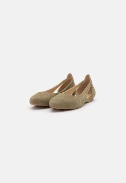 LEATHER - Klassischer Ballerina - Olive -Fashion Verkauf 156943d4a06b417a8b1ce0543f463ca1