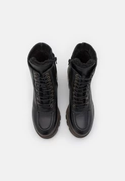 Anna Field LEATHER WINTER BOOTIE - Snowboot/Winterstiefel - Black -Fashion Verkauf 1f7766b6380b43249c97d206d76344de