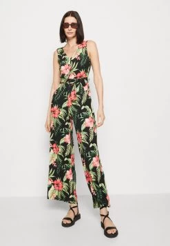 Anna Field Jumpsuit - Black/green -Fashion Verkauf 26806d5cd68b47d0b07eae1b96a0ab70