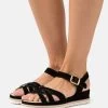 Anna Field LEATHER - Keilsandalette - Black -Fashion Verkauf 3b6922ec5ee44835a5e0cd322309ba4c