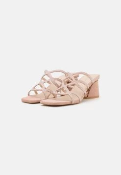 Anna Field LEATHER - Pantolette Hoch - Light Pink -Fashion Verkauf 47c5baf369ff4979a510e7f90f0a72e3
