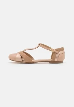Anna Field LEATHER - Riemchenballerina - Beige -Fashion Verkauf 4bf5df022e274ceb8d4c49c3250f96be