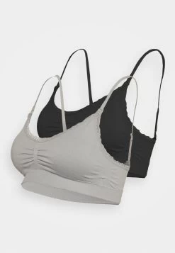 Anna Field MATERNITY SEAMLESS BRA 2 PACK - Bustier - Grey/black -Fashion Verkauf 5a75f8e8aa114f748ddd1c810760d7a7 1