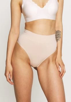 Anna Field 2PP HIGH WAIST THONG - String - Beige -Fashion Verkauf 624b12e0c33d480d93819451b31baa5d