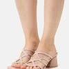 Anna Field LEATHER - Pantolette Hoch - Light Pink -Fashion Verkauf 6dd3fac0d7164debbbe3560b17a0d964