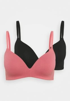 Anna Field 2PP GEORGIA BRA - T-Shirt BH - Pink/black -Fashion Verkauf 7a2af82639464a0e8297bfc106261b0e