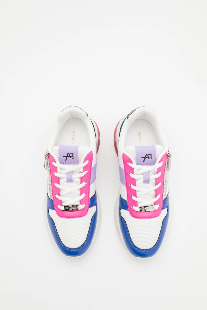Anna Field LEATHER - Sneaker Low - White/multi-coloured 8 Anna Field LEATHER - Sneaker Low - White/multi-coloured – Bild 6