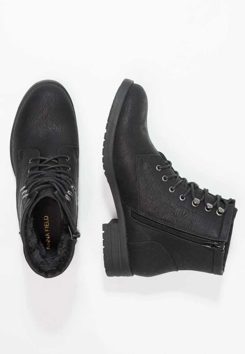 Anna Field WINTER BOOT - Schnürstiefelette - Black 5 Anna Field WINTER BOOT - Schnürstiefelette - Black – Bild 3