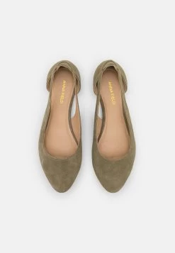 LEATHER - Klassischer Ballerina - Olive -Fashion Verkauf 8bc75819509841e18f12c3857a548b72