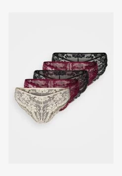 Anna Field 5 PACK - Slip - Black/red/nude -Fashion Verkauf 9651dcf60a24428188d56d9896ab5581