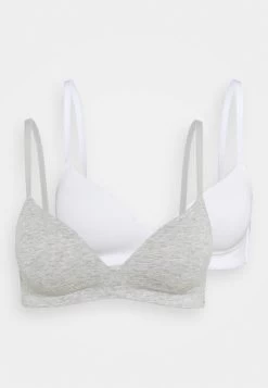 Anna Field 2PP GEORGIA BRA - T-Shirt BH - Grey/white -Fashion Verkauf 9aeae73da0bb48308000310a4a34bec9