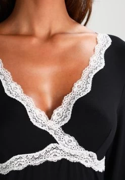 Anna Field HEIDI LONG SLEEVES VISCOSE NIGHTDRESS - Nachthemd - Black 11 Anna Field HEIDI LONG SLEEVES VISCOSE NIGHTDRESS - Nachthemd - Black -Fashion Verkauf 9cbb26f39b384778a8a395532fe9436b