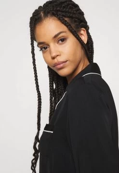 Anna Field AMANDA LONG SLEEVE SHORT SET - Nachtwäsche Set - Black -Fashion Verkauf a911bd5cf1f74697b0189158387354a9