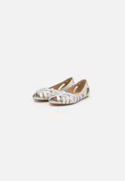 Anna Field LEATHER - Peeptoe Ballerina - Silver 10 Anna Field LEATHER - Peeptoe Ballerina - Silver -Fashion Verkauf b673a47000fc4e708310e2dd0aee60d5