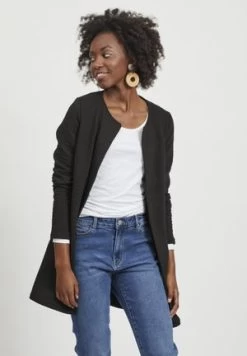 Anna Field RIBBED FOLD COLLAR - Strickjacke - Black 13 Anna Field RIBBED FOLD COLLAR - Strickjacke - Black -Fashion Verkauf bada3c30145b4180844d3faf5d56bf08