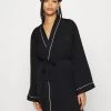 Anna Field AMANDA SATIN DRESSING GOWN - Bademantel - Black