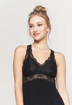 Anna Field ANNA VISCOSE DRESS - Nachthemd - Black -Fashion Verkauf cc53c87e9ae54322bf91806641c1165f