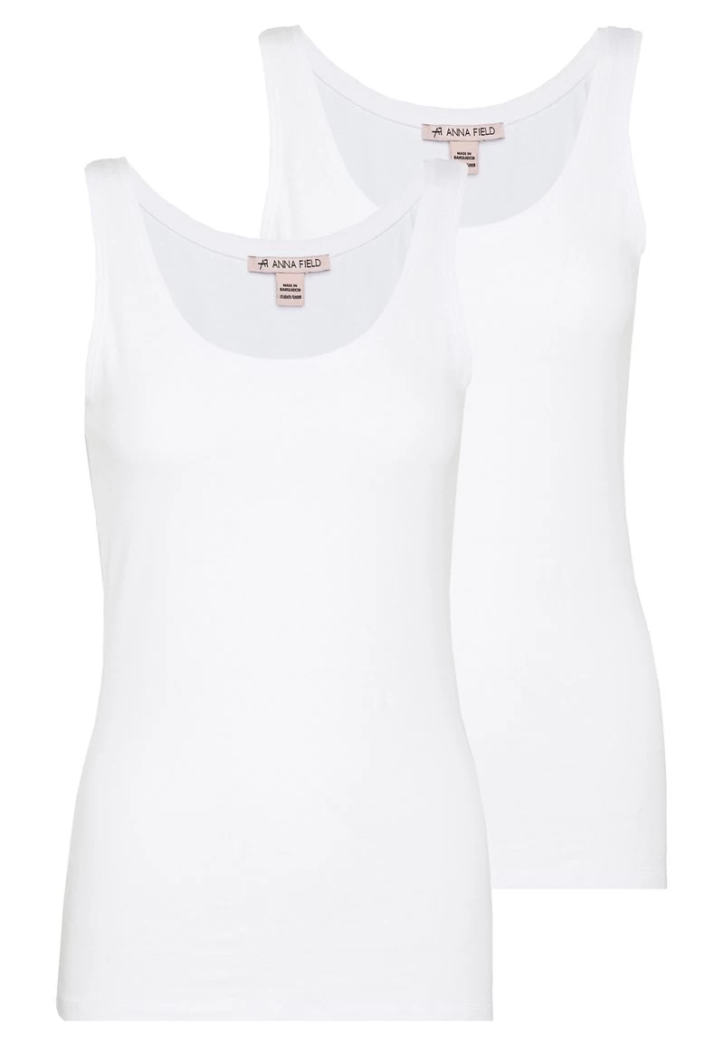 Anna Field 2 PACK - Top - White 3 Anna Field 2 PACK - Top - White