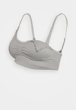 Anna Field MATERNITY SEAMLESS BRA 2 PACK - Bustier - Grey/black -Fashion Verkauf cfa4e43f79b842829fe6cbd498328830