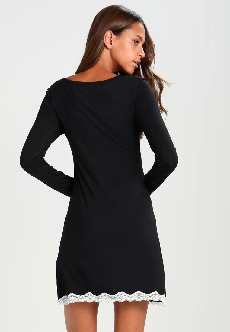 Anna Field HEIDI LONG SLEEVES VISCOSE NIGHTDRESS - Nachthemd - Black 5 Anna Field HEIDI LONG SLEEVES VISCOSE NIGHTDRESS - Nachthemd - Black – Bild 3