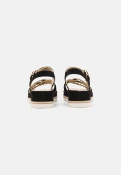 Anna Field LEATHER - Keilsandalette - Black -Fashion Verkauf e15a96d829114d55af3f3f08dc594dfd