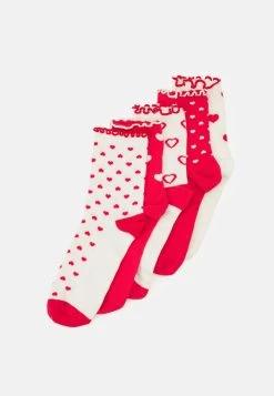 Anna Field 5 PACK - Socken - White/red -Fashion Verkauf e913f86b66a24d928ee120660589cafc 1