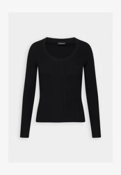 Anna Field BUTTON DETAIL - Strickpullover - Black -Fashion Verkauf eaf076f131244852be6d3727e436c0a3