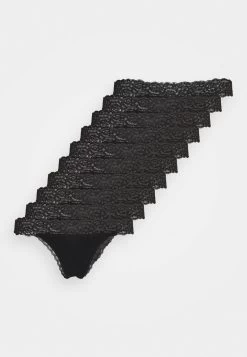 Anna Field 10PP COTTON AND LACE THONG - String - Black 11 Anna Field 10PP COTTON AND LACE THONG - String - Black -Fashion Verkauf ed6c1c5652854371aba3d0f352b6d834