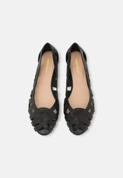 Anna Field LEATHER - Peeptoe Ballerina - Black -Fashion Verkauf f21e6140d2db44888c0ce45862efd021
